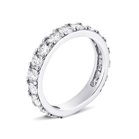 Серебряное кольцо с фианитами (910168б)