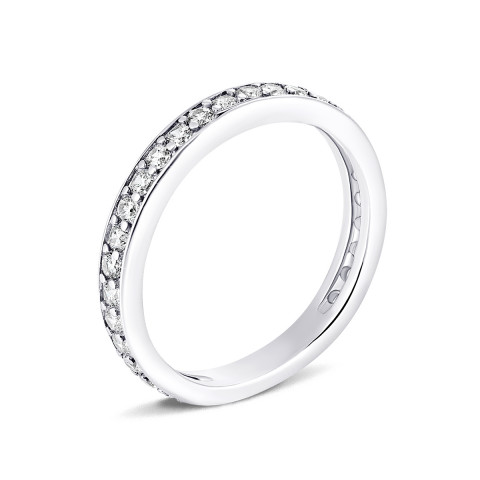 Серебряное кольцо с фианитами (910169б)