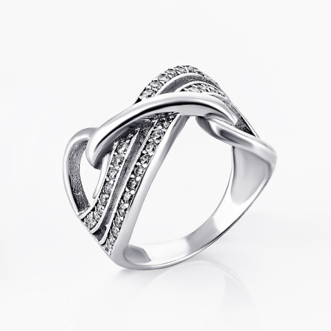Серебряное кольцо с фианитами (AZ01068/112)