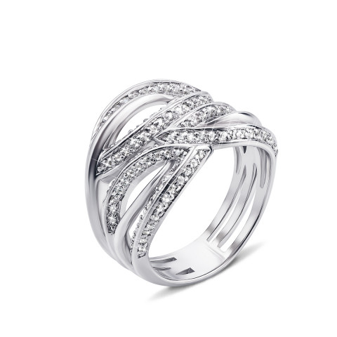 Серебряное кольцо с фианитами (AZ01068/26)