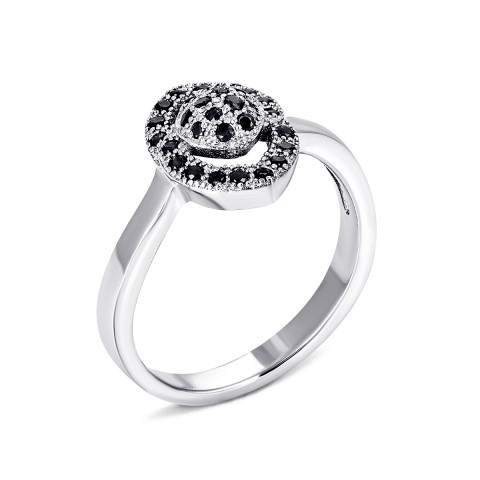 Серебряное кольцо с фианитами (AZ01080/ч)