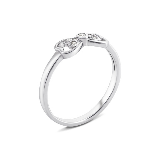 Серебряное кольцо с фианитами Бантик (1RI56832)