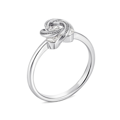 Серебряное кольцо с фианитами (CR12422)