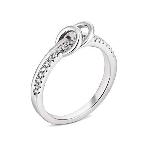 Серебряное кольцо с фианитами (CR13209)