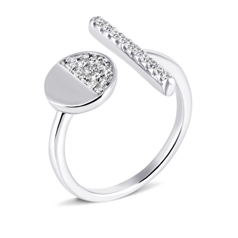 Серебряное кольцо с фианитами (К2Ф/1084)