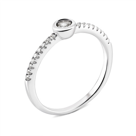 Серебряное кольцо с фианитами (К2Ф/1201)