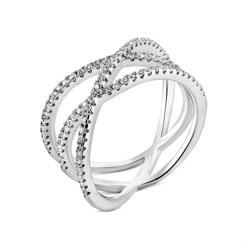 Серебряное кольцо с фианитами (К2Ф/226)