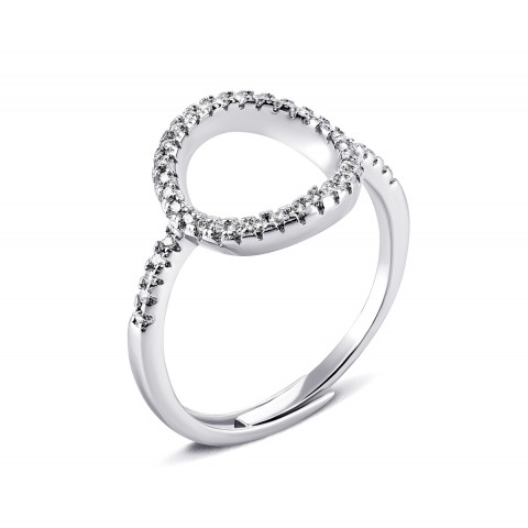 Серебряное кольцо с фианитами (К2Ф/297А)