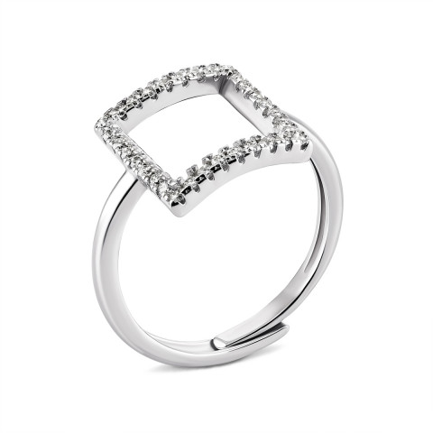 Серебряное кольцо с фианитами (К2Ф/298А)
