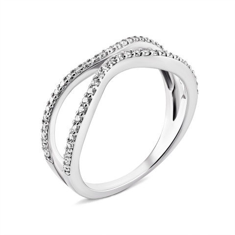 Серебряное кольцо с фианитами (К2Ф/299)