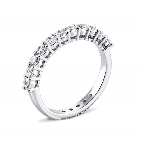 Серебряное кольцо с фианитами (КК2Ф/1156)