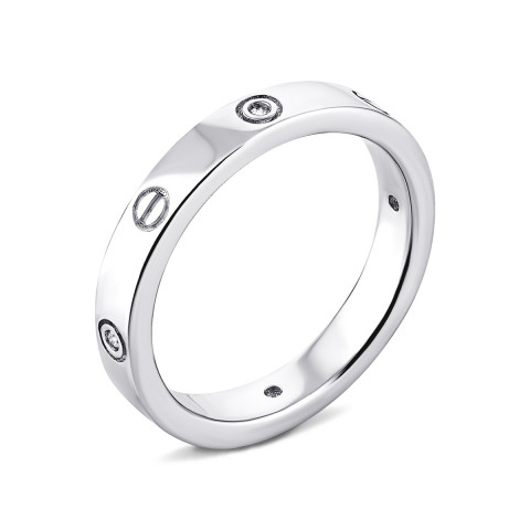 Серебряное кольцо с фианитами (КК2Ф/2038)
