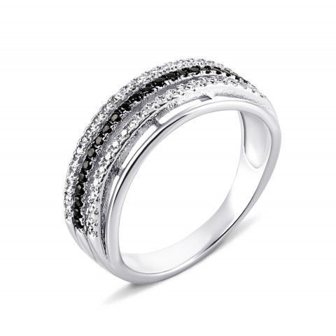 Серебряное кольцо с фианитами (КК2ФО/212)