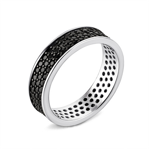 Серебряное кольцо с фианитами (КК2ФО1/374)