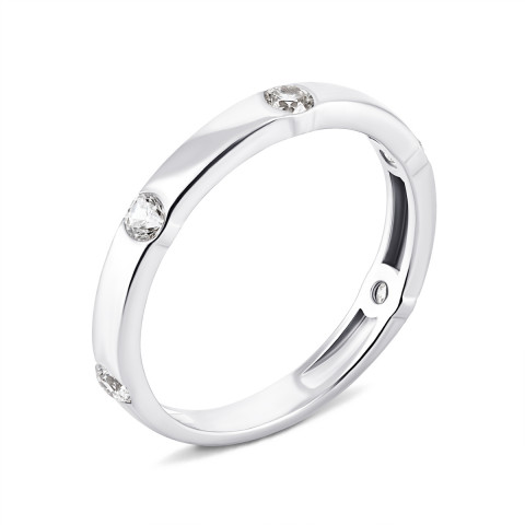 Серебряное кольцо с фианитами (КВ2537#)
