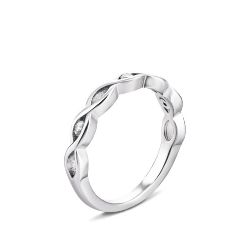Серебряное кольцо с фианитами (LR1492)