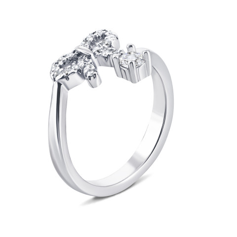 Серебряное кольцо с фианитами (LR1646)