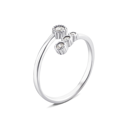 Серебряное кольцо с фианитами (LR815)