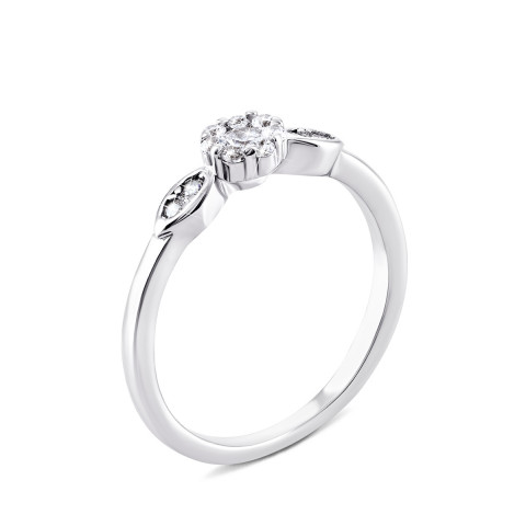 Серебряное кольцо с фианитами (LR981)