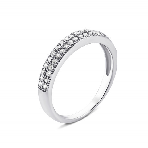 Серебряное кольцо с фианитами (PRS0958)