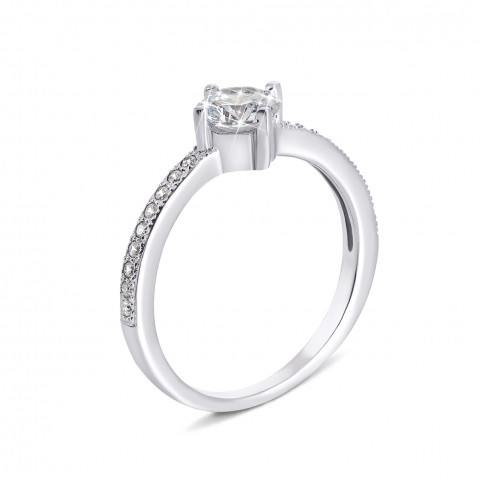 Серебряное кольцо с фианитами (PRS1056)