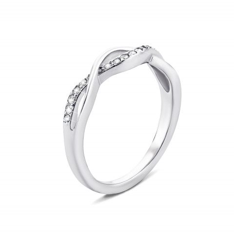 Серебряное кольцо с фианитами (PRS1370)