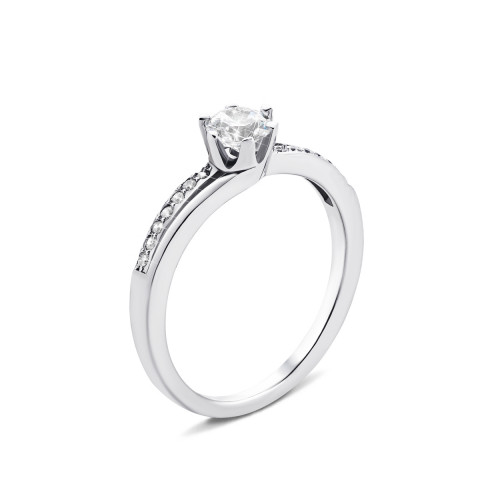 Серебряное кольцо с фианитами (PRS1382)