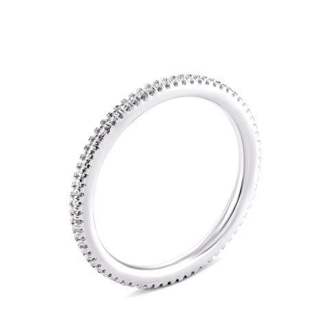Серебряное кольцо с фианитами (PRS1484)