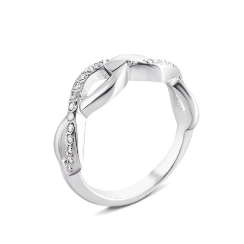 Серебряное кольцо с фианитами (PRS1851)