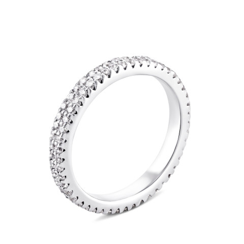 Серебряное кольцо с фианитами (PRS1955)