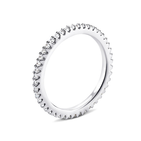 Серебряное кольцо с фианитами (PRS1957)