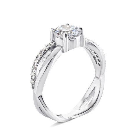 Серебряное кольцо с фианитами (PRS2074)