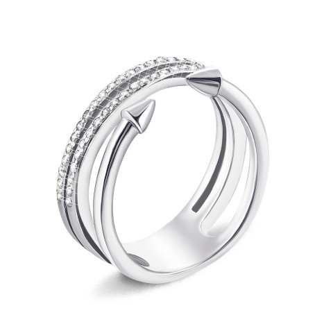 Серебряное кольцо с фианитами (PRS2088)
