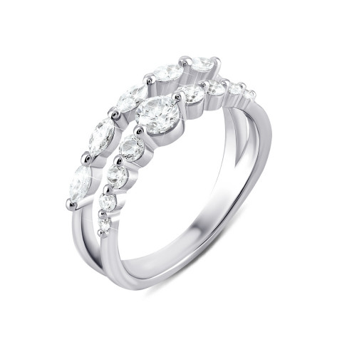 Серебряное кольцо с фианитами (PRS2319)