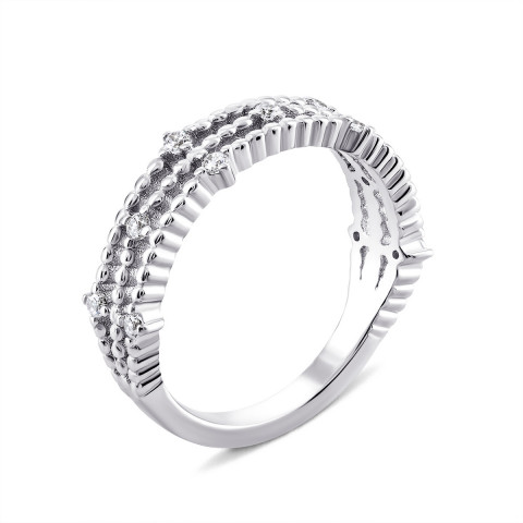 Серебряное кольцо с фианитами (PRS2345)