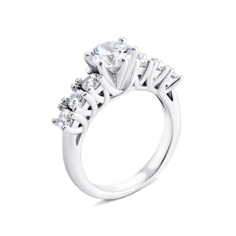 Серебряное кольцо с фианитами (PRS2554)
