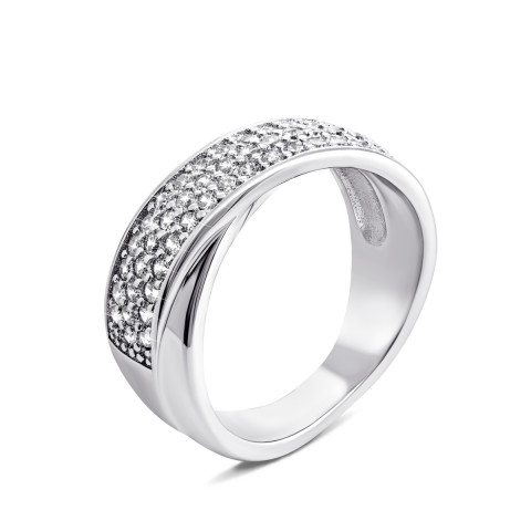 Серебряное кольцо с фианитами (PRS2648)