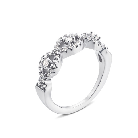 Серебряное кольцо с фианитами (PSS0753-R)