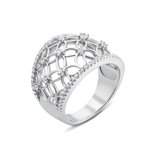 Серебряное кольцо с фианитами (PSS0821-R)