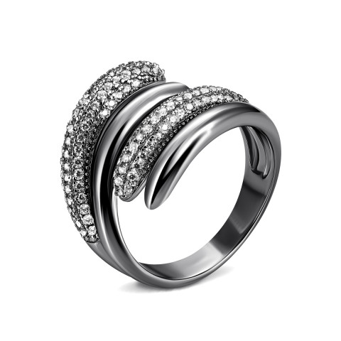 Серебряное кольцо с фианитами (R30066-BW(bp))