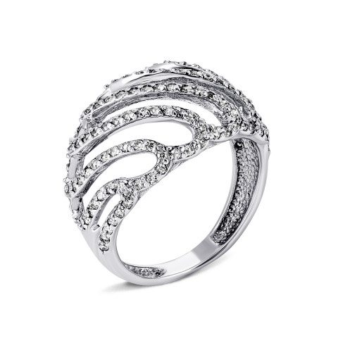 Серебряное кольцо с фианитами (с11724)