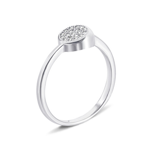 Серебряное кольцо с фианитами (S479R)