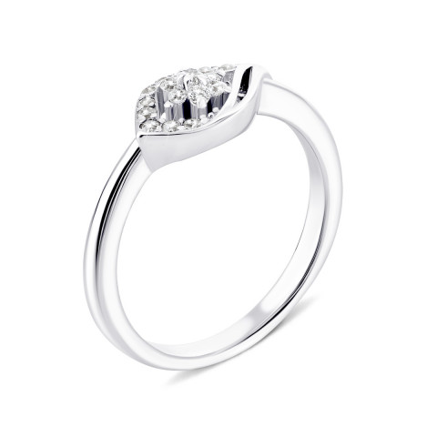 Серебряное кольцо с фианитами (S529r)