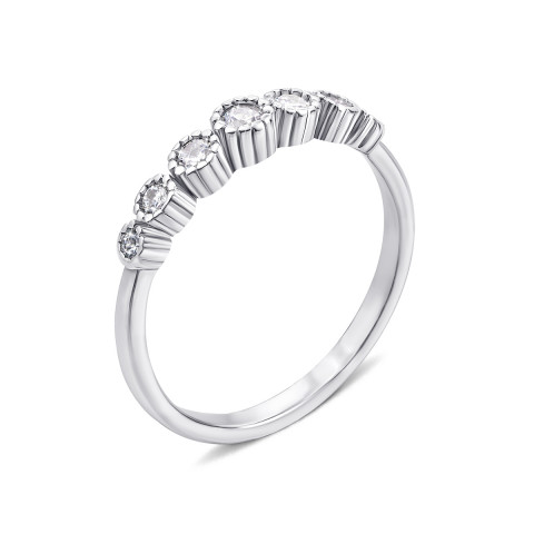 Серебряное кольцо с фианитами (S539-R/12/1)