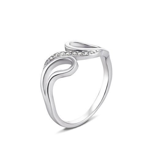 Серебряное кольцо с фианитами (SD15703)