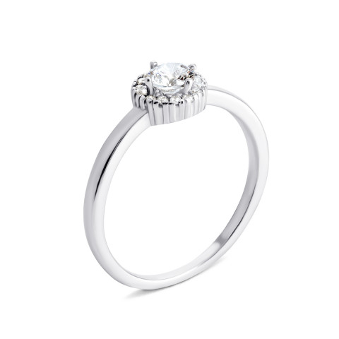 Серебряное кольцо с фианитами (SR2455)