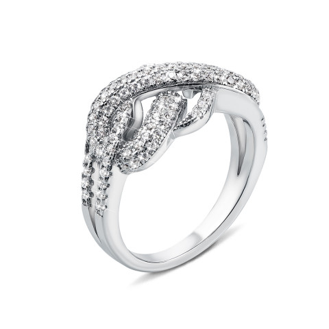 Серебряное кольцо с фианитами (SR5452)
