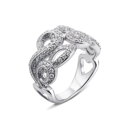 Серебряное кольцо с фианитами (YR8004)