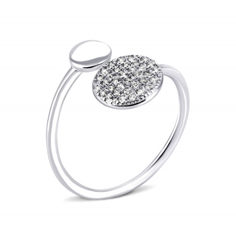 Серебряное кольцо с фианитами (К2Ф/1272)