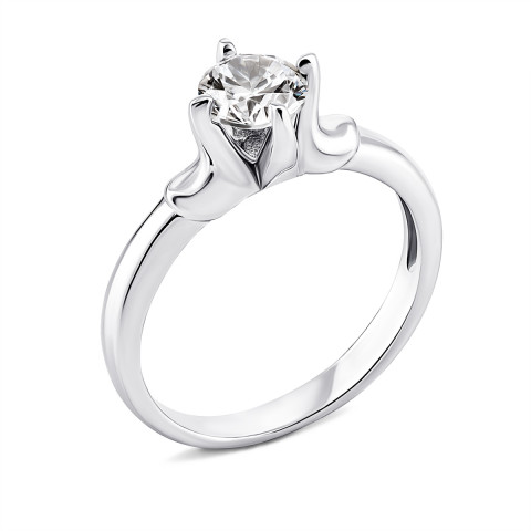 Серебряное кольцо с фианитом (1RI51206-R)